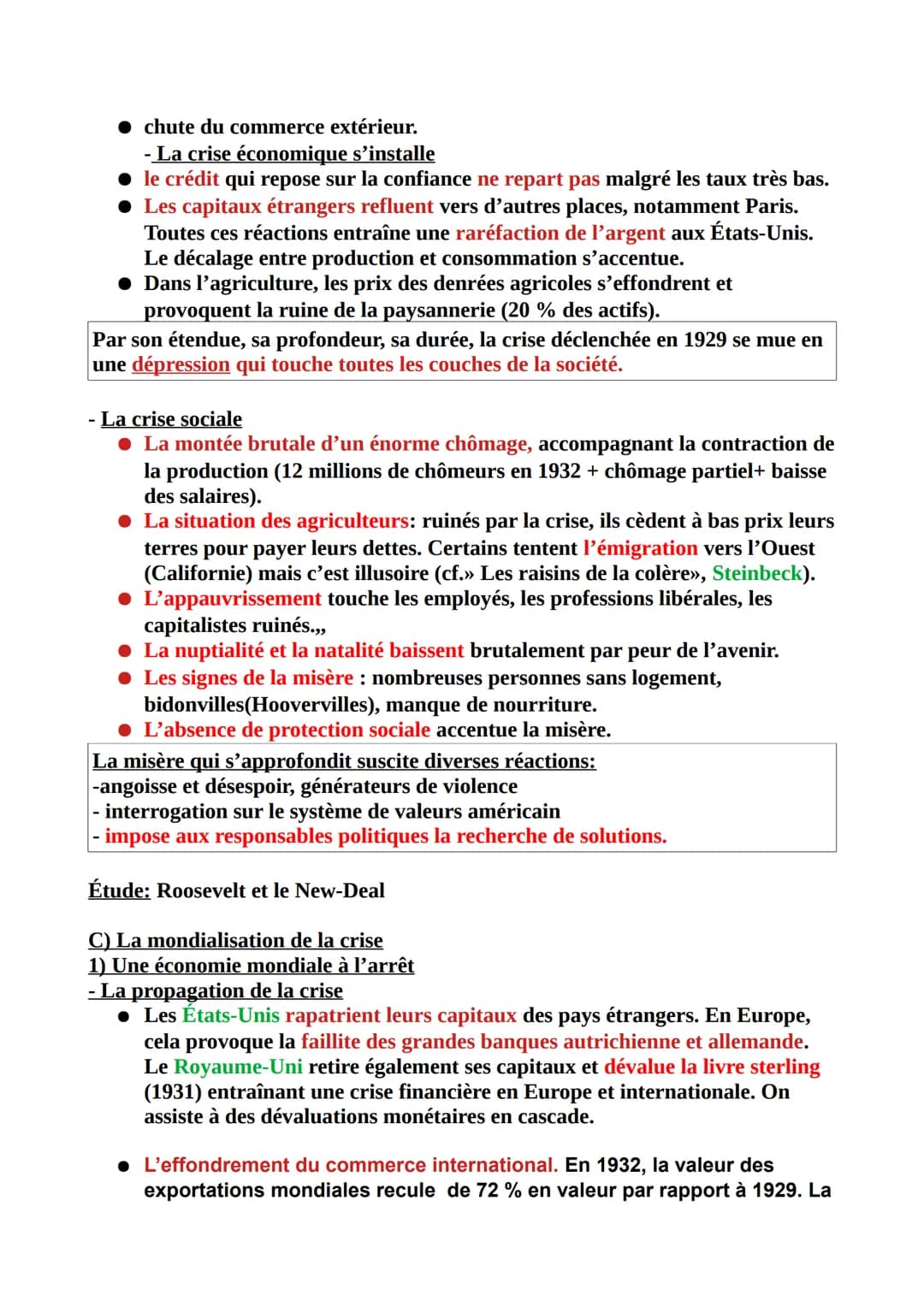 Histoire : Les relations entre les puissances et l'opposition des modèles
politiques, des années 1930 à nos jours >>
Thème I: Fragilités des