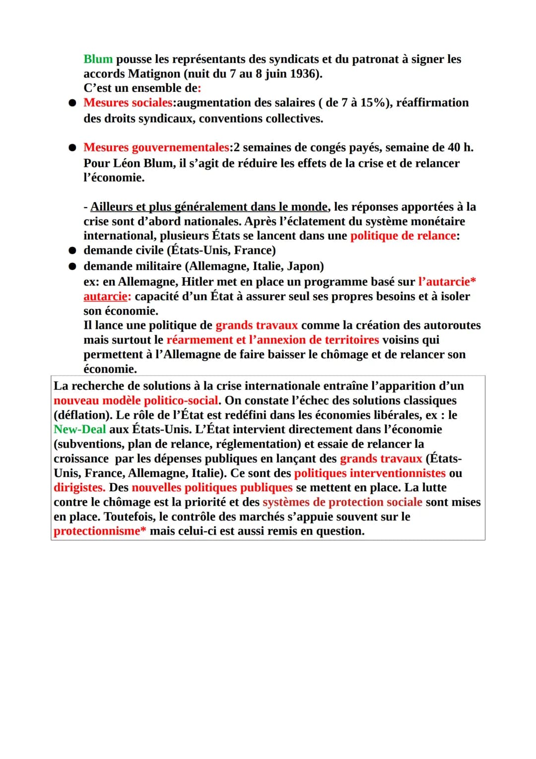 Histoire : Les relations entre les puissances et l'opposition des modèles
politiques, des années 1930 à nos jours >>
Thème I: Fragilités des