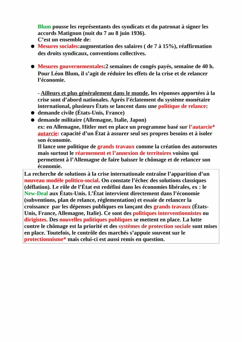 Histoire : Les relations entre les puissances et l'opposition des modèles
politiques, des années 1930 à nos jours >>
Thème I: Fragilités des