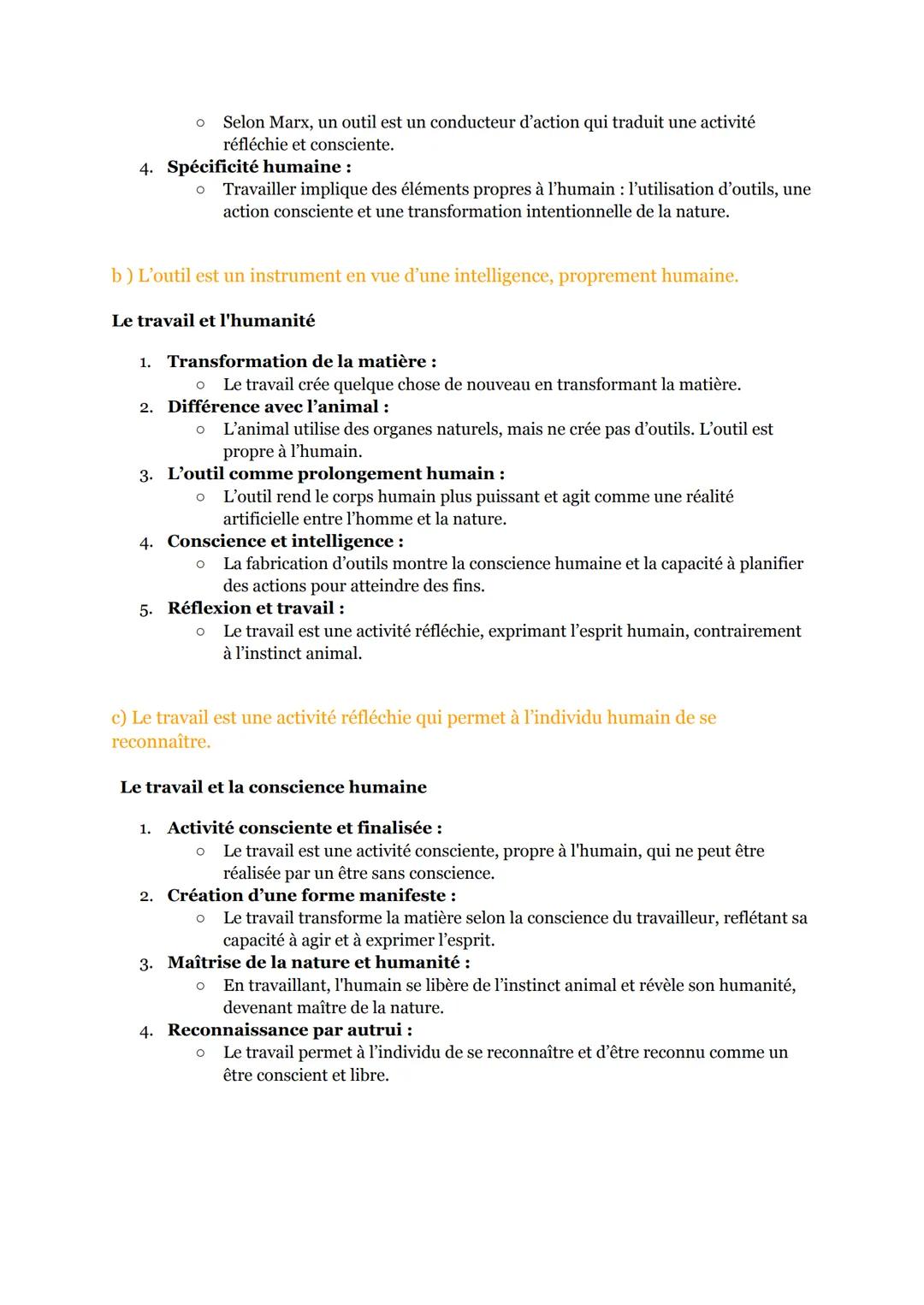(5/17)
Le travail:
(Séquence 2, partie 2)
Introduction :
Caractéristiques de l'humanité :
• L'humanité se manifeste à travers des qualités d