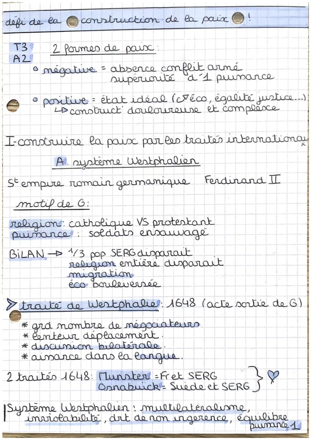 formes de com
flits et tentatives de paix do
T3 "il est + facile de faire la 6 que la paix"
Ci
Clemenceau
1o panorama des conflits
Guerre: a