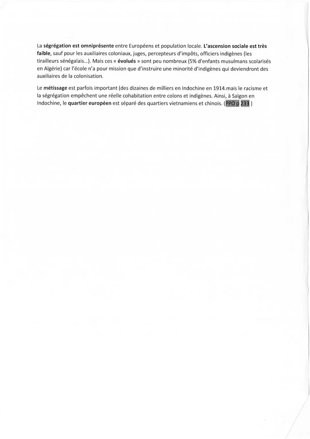SÉQUENCE 3 : MÉTROPOLES ET COLONIES (1870-1914)
Introduction :
A la veille de la 1ère Guerre mondiale, la France dispose d'un vaste empire c