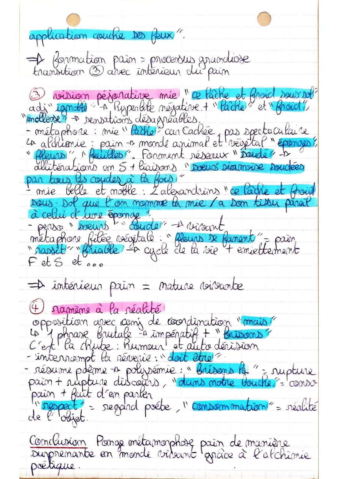 Le Pain
LLO
Intro
pan
em 794 poem, dans LPP DC
16 Ponge : poite, du xxes. (em
LA
1
prose)
20 montre objets quotidions différemment, samp
pré