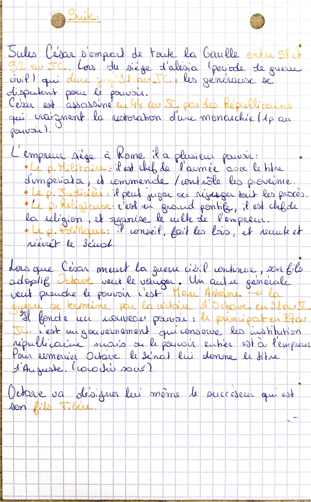 Histoire: chap ROME.
Définitions.
• Une Republique, est un état sans Roi dans lequel la.
population ou une partie de celle-ci détient le
pol