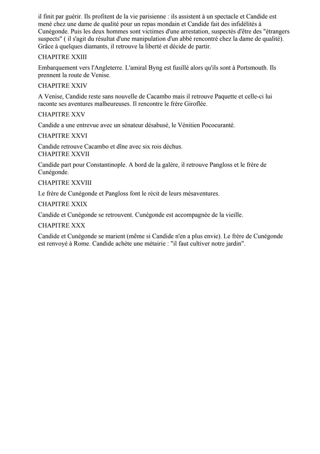 CHAPITRE I
Le récit commence au château du baron de Thunder-ten-tronckh en Westphalie. Celui-ci y vit
avec sa femme et sa fille Cunégonde âg