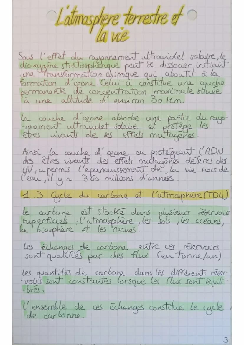 L'atmosphere terrestre
Introduction. Depuis sa formation, quasi concomitante
avec celle du Soleil et des autres planetes du syste
-me Solair