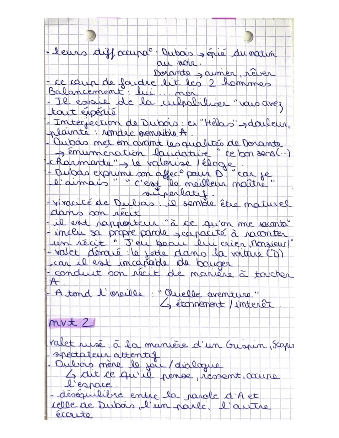 
<p>Dans cette scène, nous pouvons observer une fausse confidence stratégique, mettant en avant le personnage de Dubois. Il présente les cir