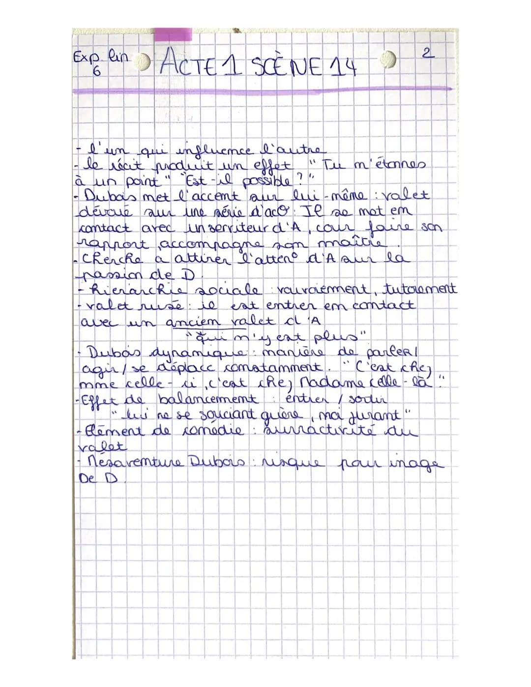 
<p>Dans cette scène, nous pouvons observer une fausse confidence stratégique, mettant en avant le personnage de Dubois. Il présente les cir