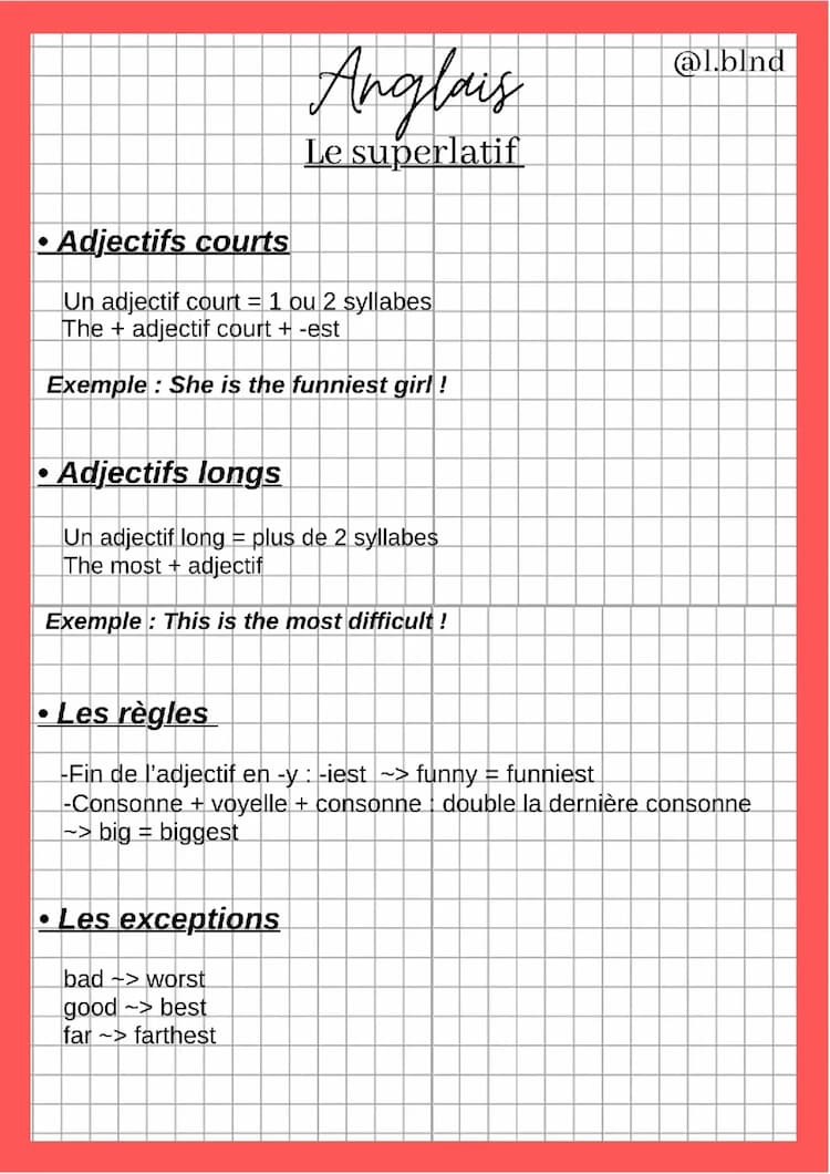Know Anglais : Le superlatif thumbnail