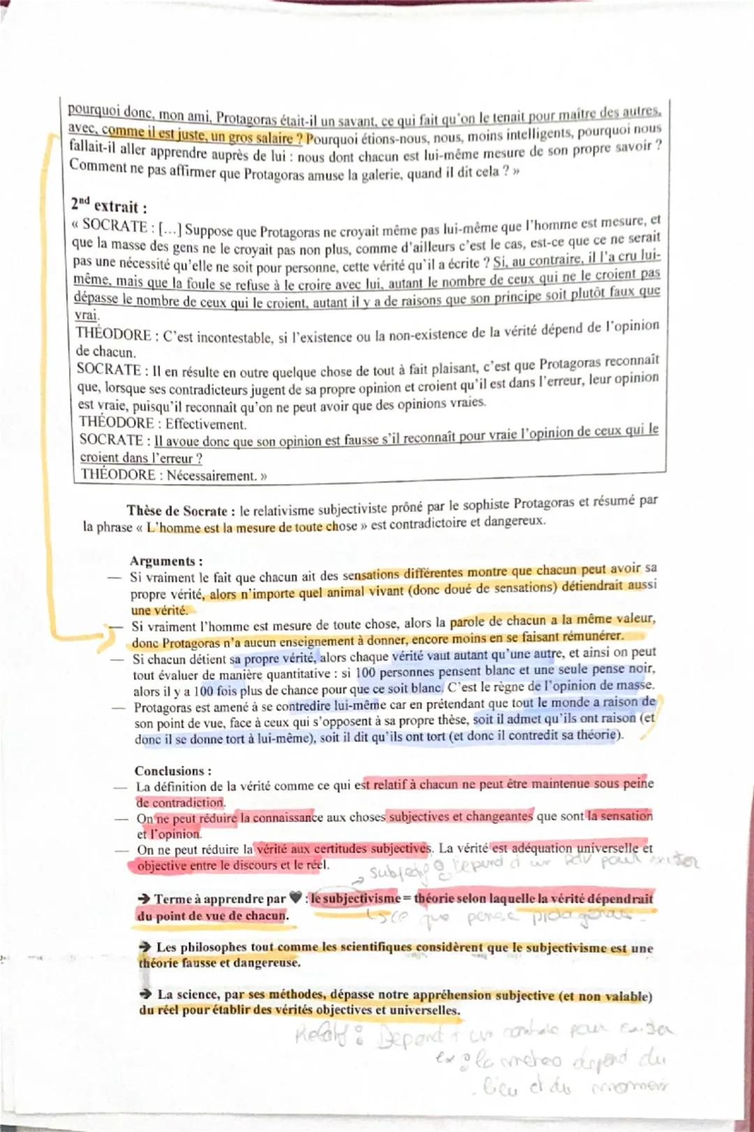 I. Oui, la science établit la vérité sur le réel
1. La science nous montre le réel par l'expérience.
Le terme << expérience >> a trois sens 