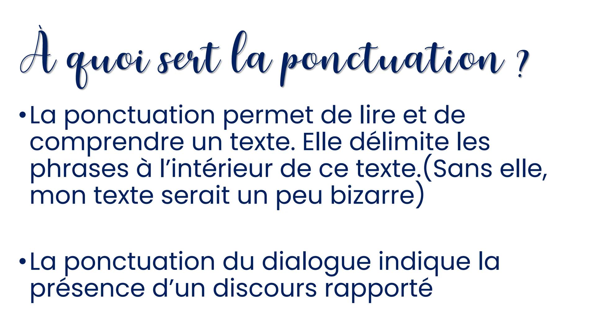 Utiliser la
ponctuation À retenir
•En parlant, la voix monte, descend,
s'arrête.
Lorsqu'on écrit, les signes de
ponctuation indiquent les mo