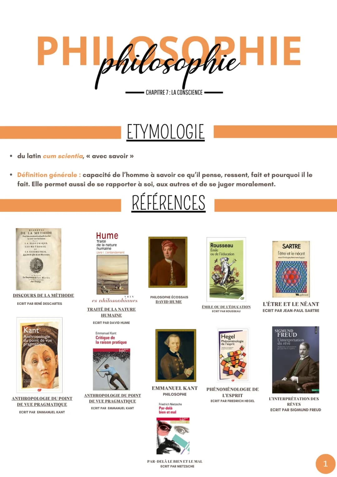 ## PHIphilosophic HIE

---
CHAPITRE 7: LA CONSCIENCE
---

## ETYMOLOGIE

* du latin *cum scientia*, << avec savoir >>
* Définition générale: