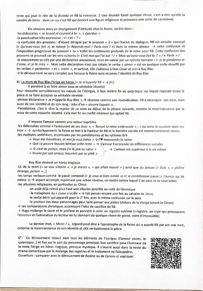 Victor Hugo, Ruy Blas, Acte V, scène 4, 1838 (dénouement)
Ruy Blas est un drame romantique écrit par Victor Hugo en 1838, huit ans après Her