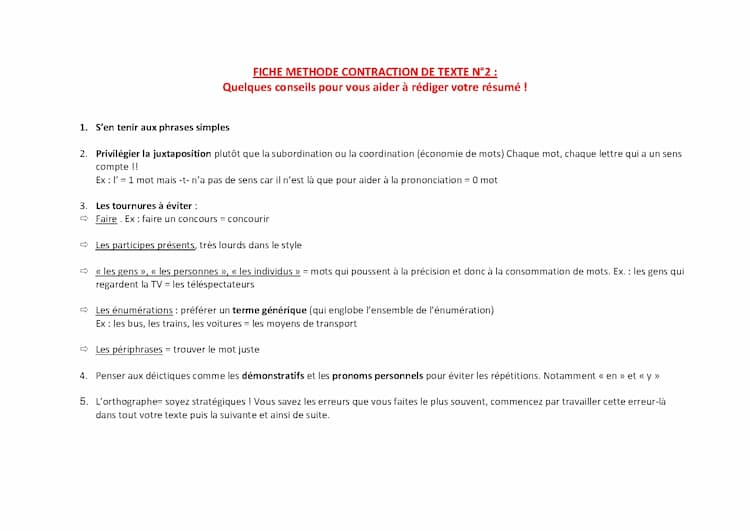 Know FICHE METHODE CONTRACTION  thumbnail