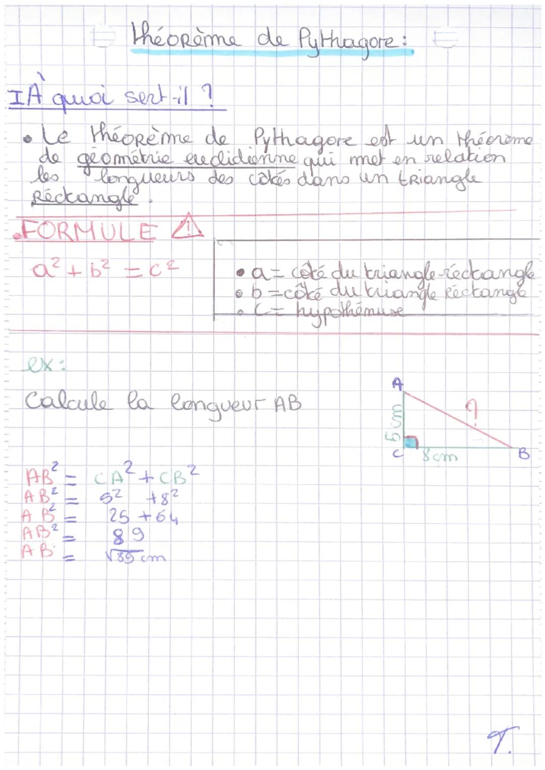 IA quoi sert-il ?
• Le théorème de Pythagore est un thécrome
de geomm veurs des cakes dans un triangle
relation
met
qui
en
théorème de Pytha