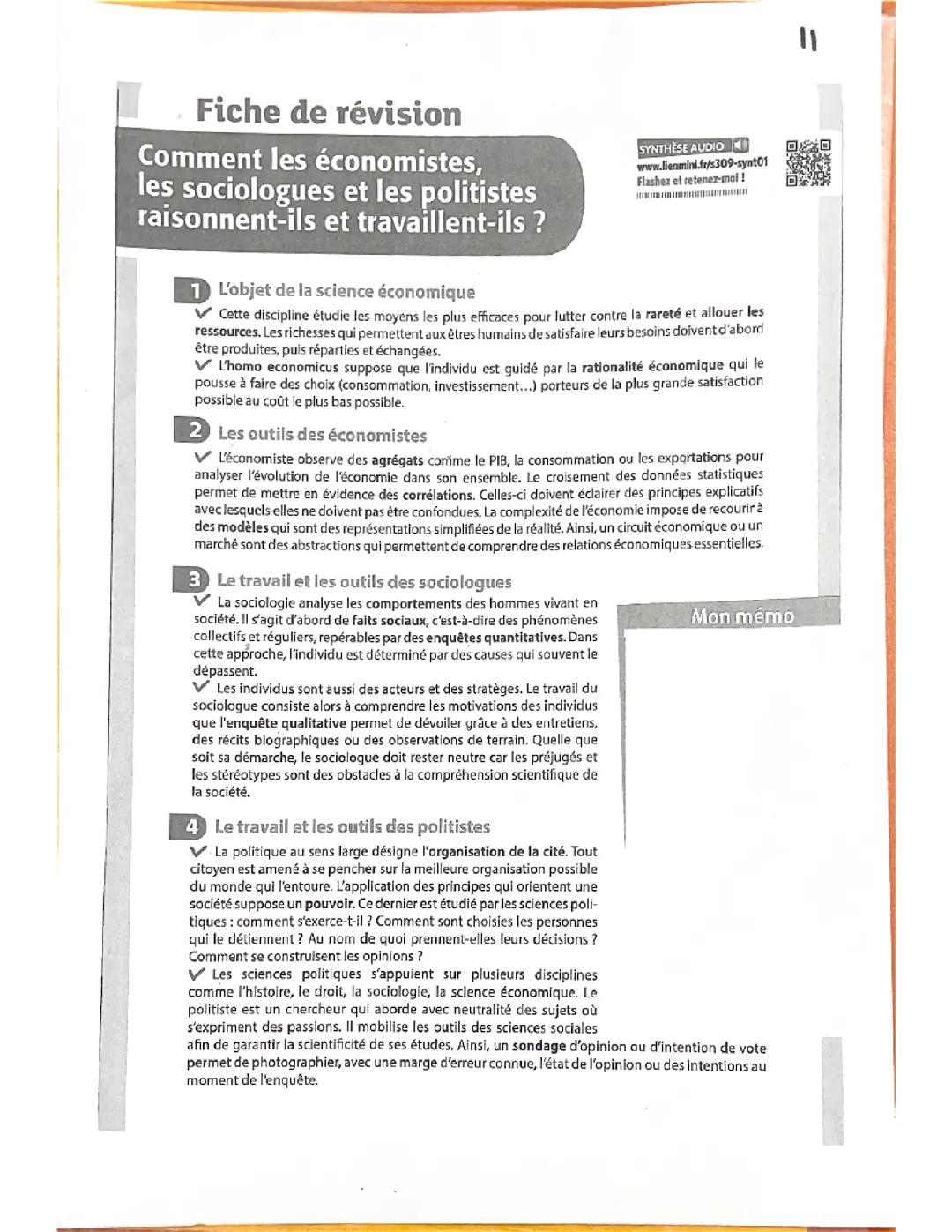Comment les économistes, les sociologues et les politistes raisonnent-ils et travaillent-ils ?