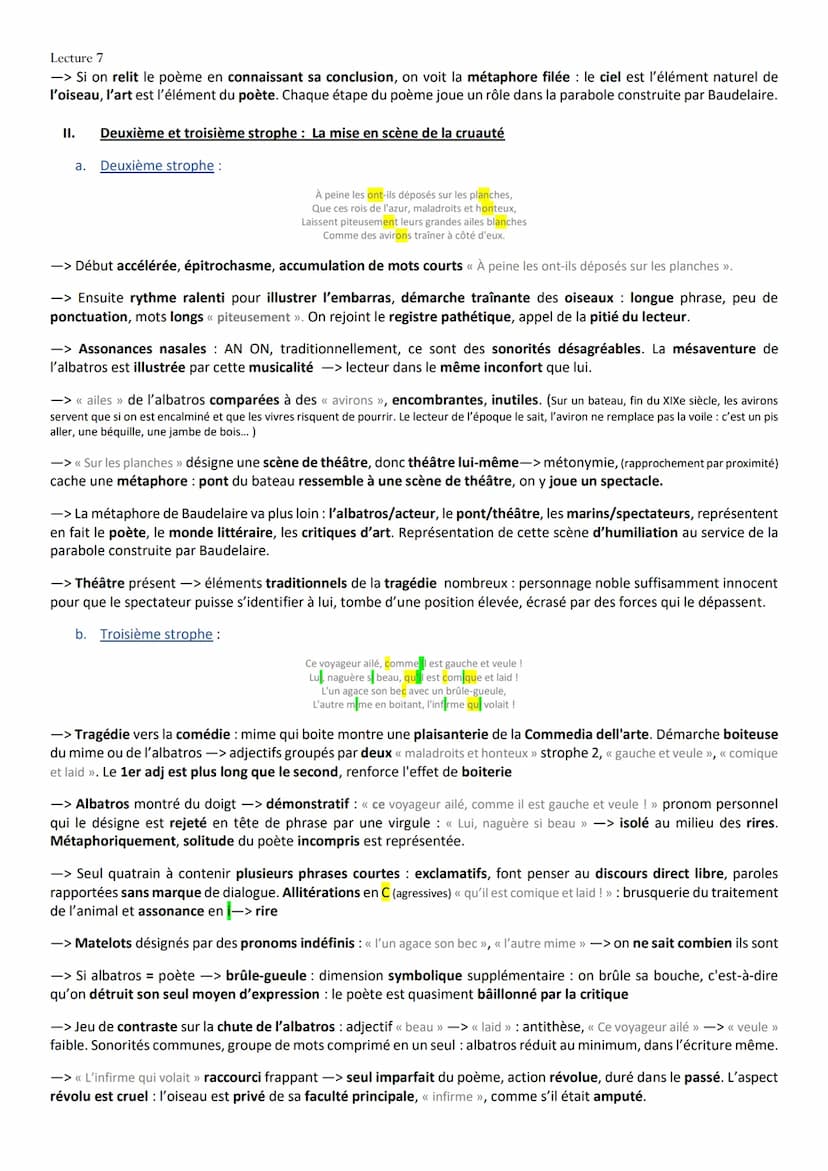 Lecture 7
Intro :
L'ALBATROS CHARLES BAUDELAIRE
➜ Tout sur Charles Baudelaire :
-> Charles Baudelaire est un poète symboliste, critique d'ar