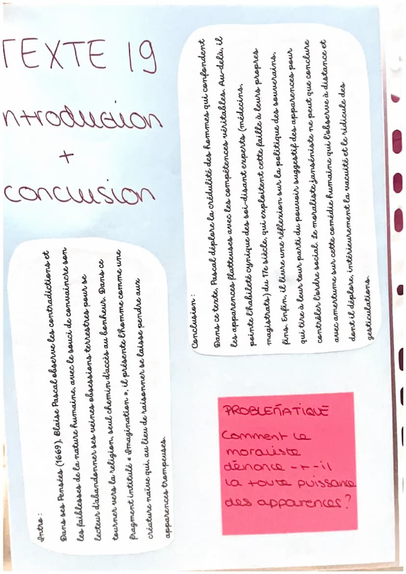 tences.
lan: - La satire d'une société ou l'apparence prevant sur ces compe-
-Une anaupe des mécanismes & l'œuvre dans le maintient
- une mé
