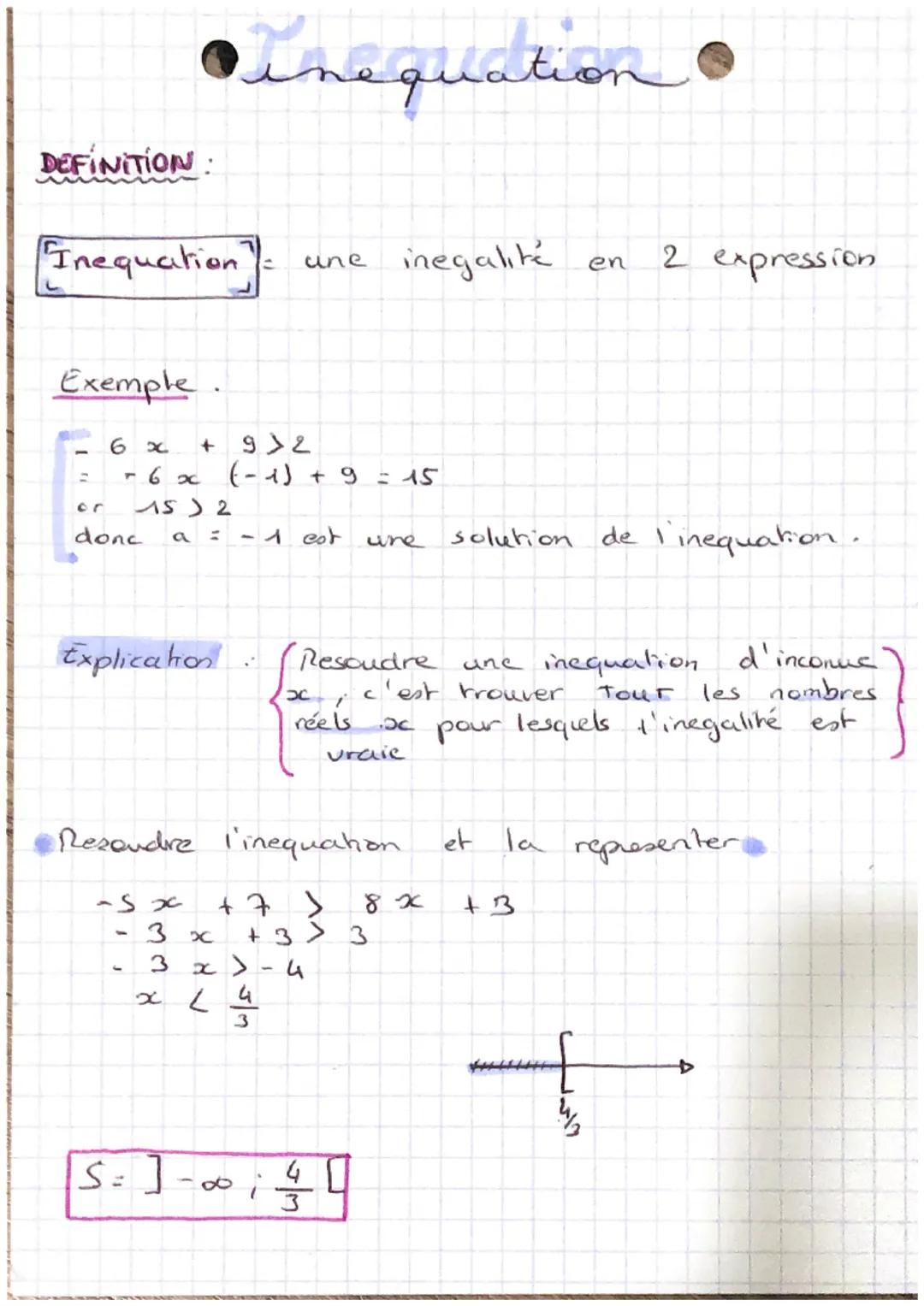 Equations

DEFINITION :

"Equation: egalité entre 2 expression

Exemple : 2x + 3x = -7
= 3 y = -7 - 2 x
: y = -7 - 2 x
3
on soustrait 2x
on 