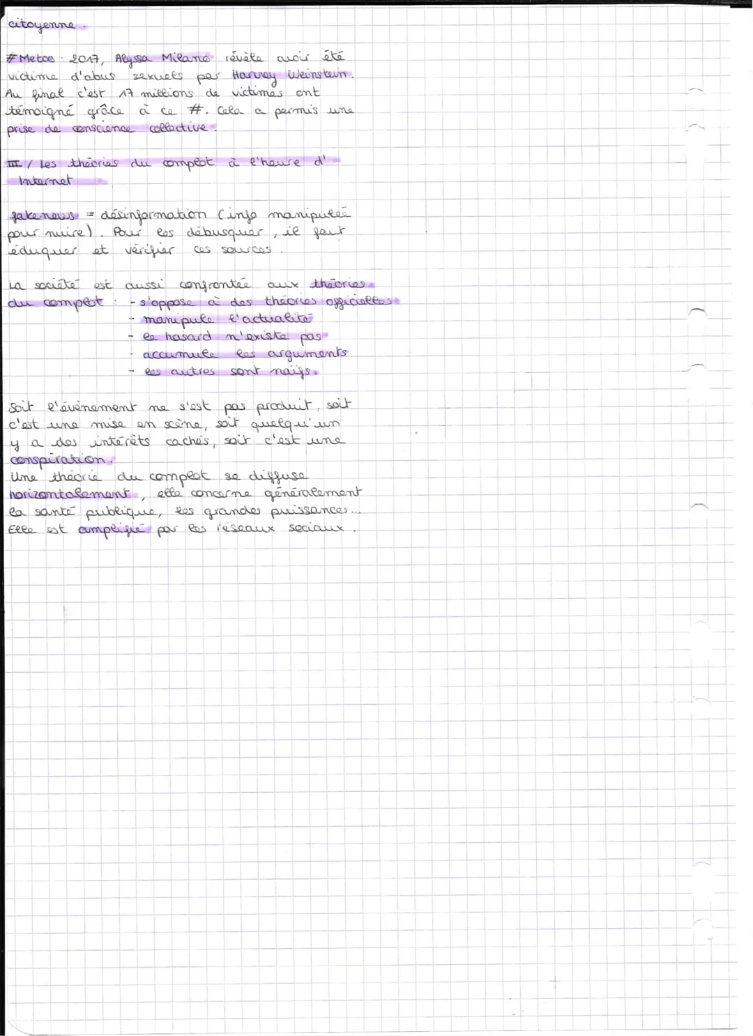 S'informer
I) une diversité des moyens
média= moyen technique permettant
diffusion massive d'un message
y produisent du contenu
Médias tradi