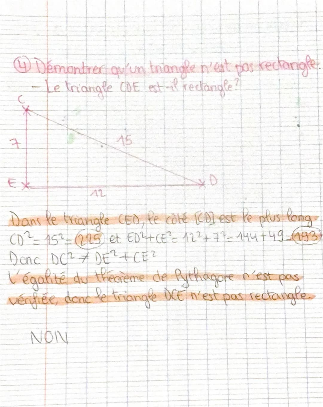 héorème de Puthagore et sa
Chap 1 bis
réciproque
le côté à calculer est Phypotenuse.
C
côté de x
l'angle
droit
6cm
BC² - AB² + AC ²
BC² - 92