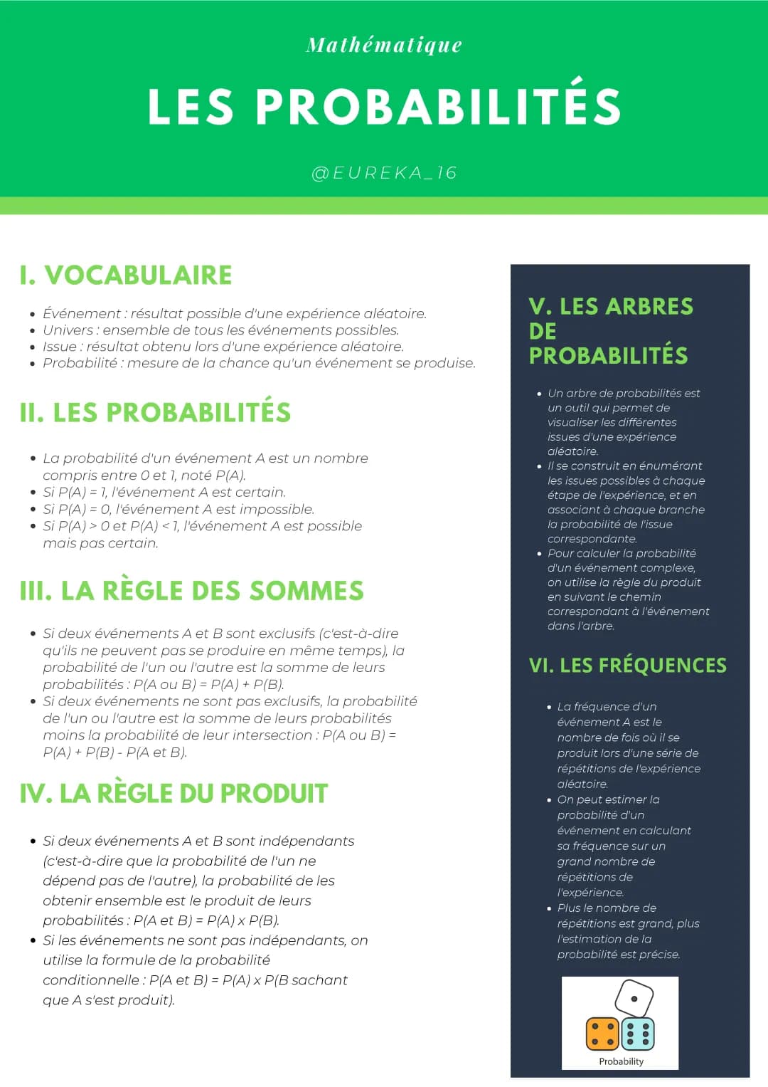Maths - Les probabilités (4e)