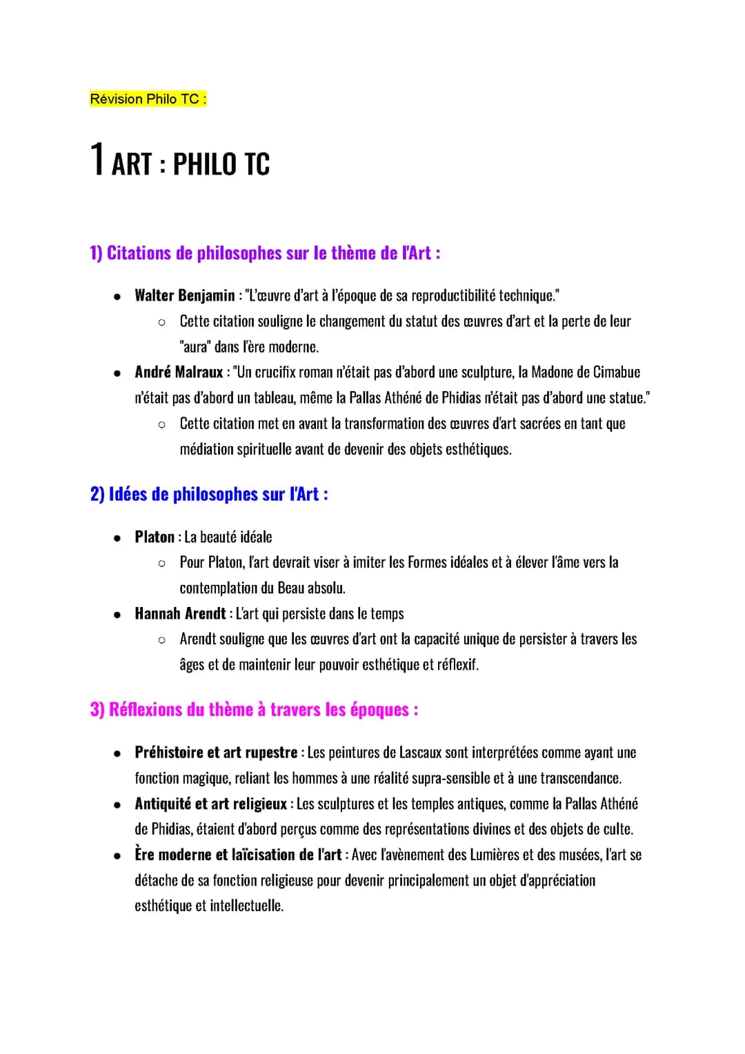 Toutes les notions du bac de philosophie 2024 Terminale