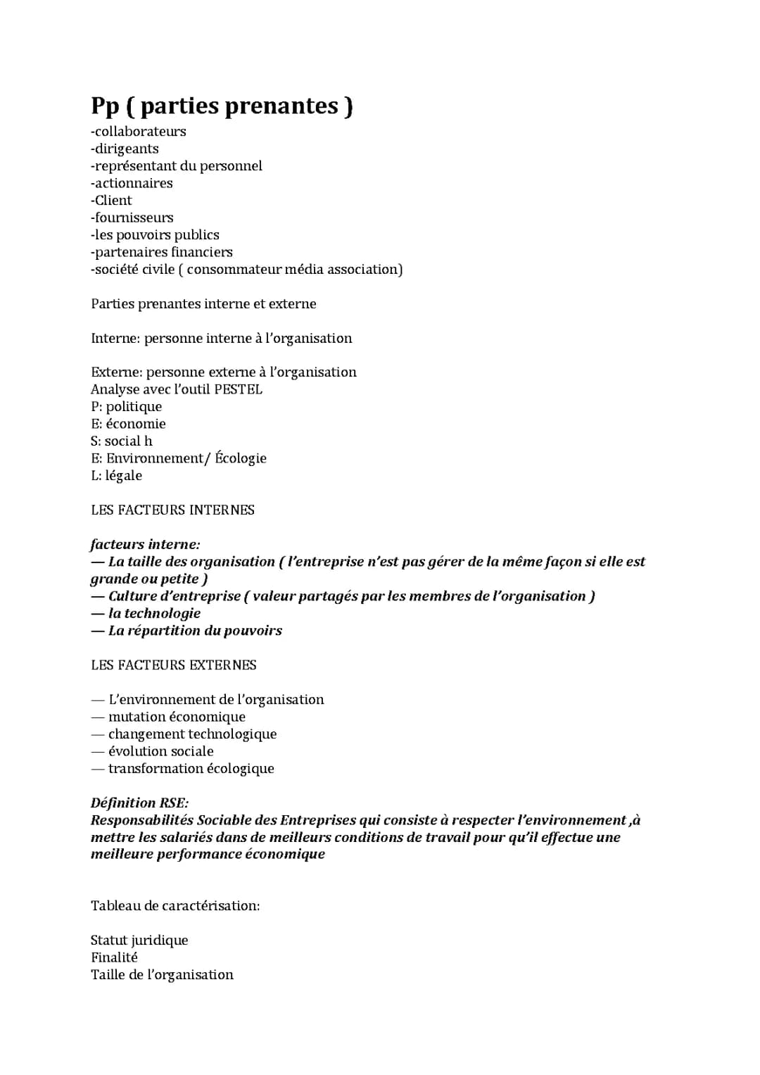Résumé Management: Concepts Clés et Analyses