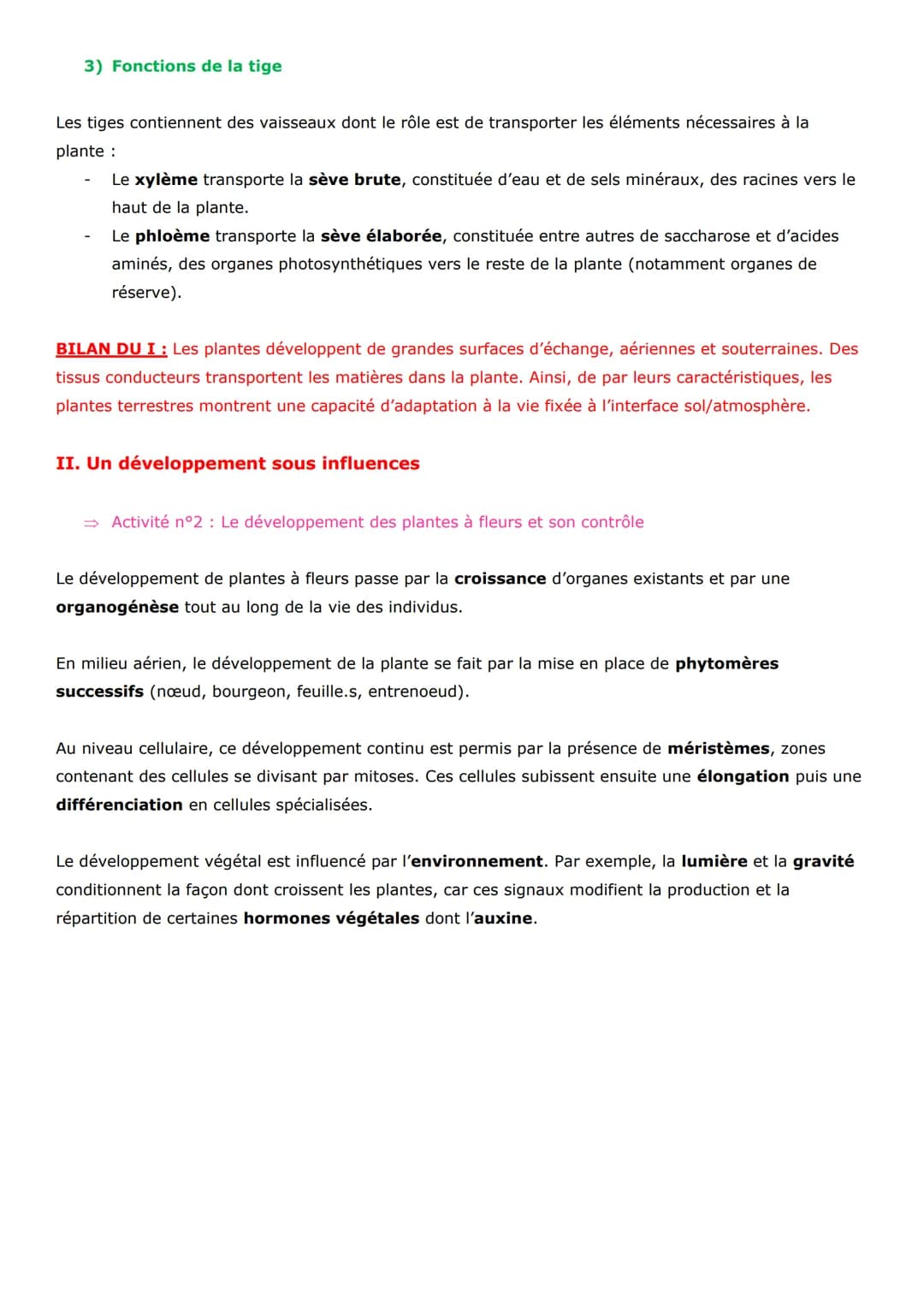 Thème 2 - Enjeux planétaires contemporains
Chapitre 8: L'organisation fonctionnelle des plantes à fleurs
Les plantes sont des êtres vivants 