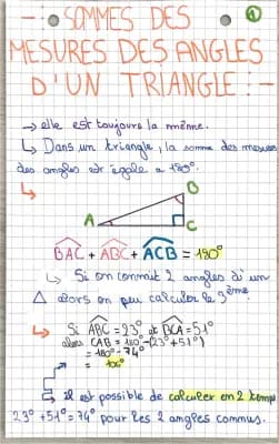 Know sommes des mesures des angles d’un triangle  thumbnail