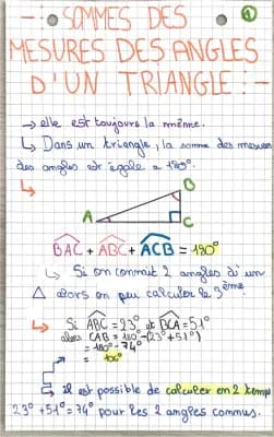 Know sommes des mesures des angles d’un triangle  thumbnail