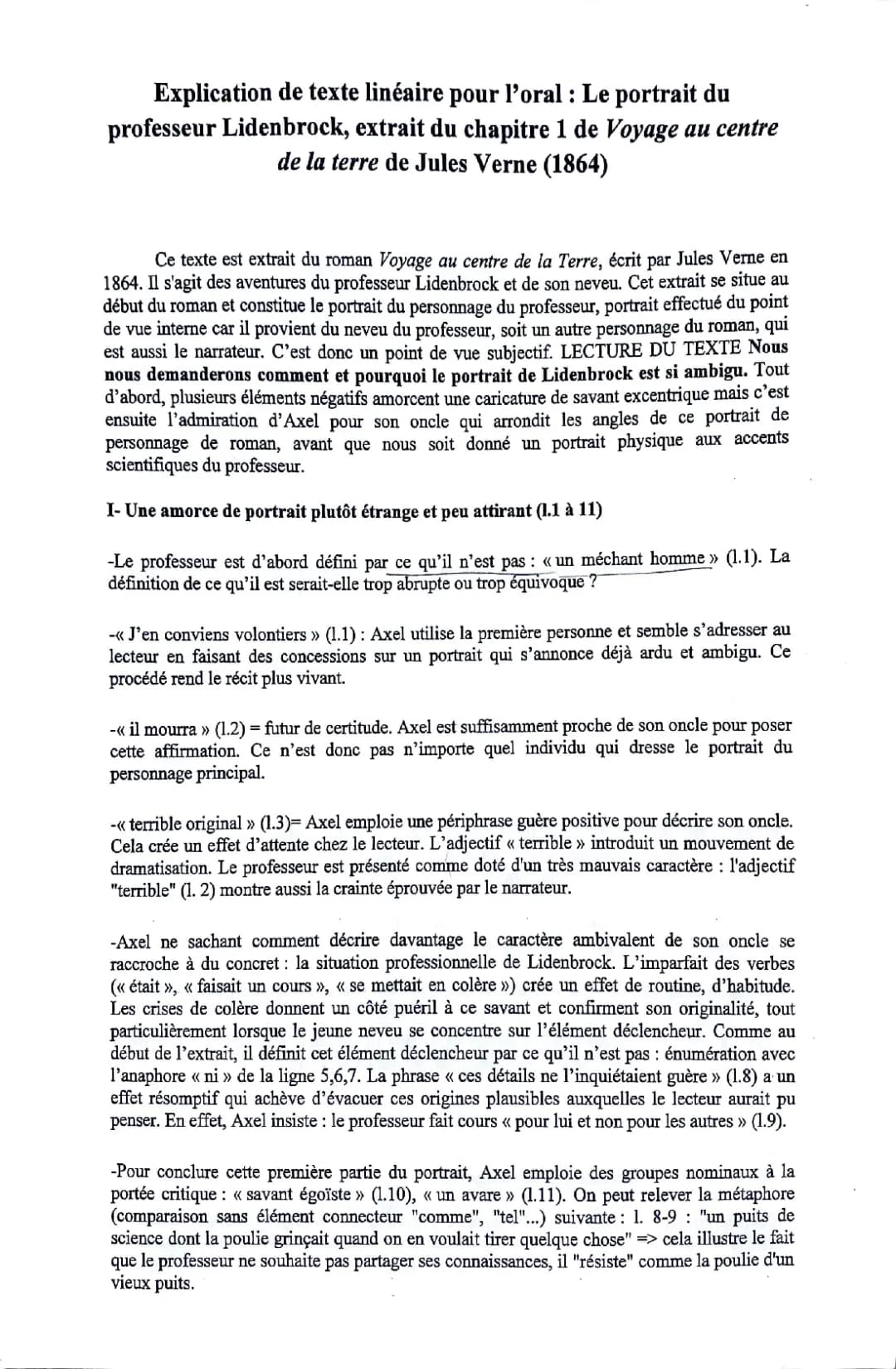 Voyage au centre de la Terre - Résumé et méthodes d'analyse