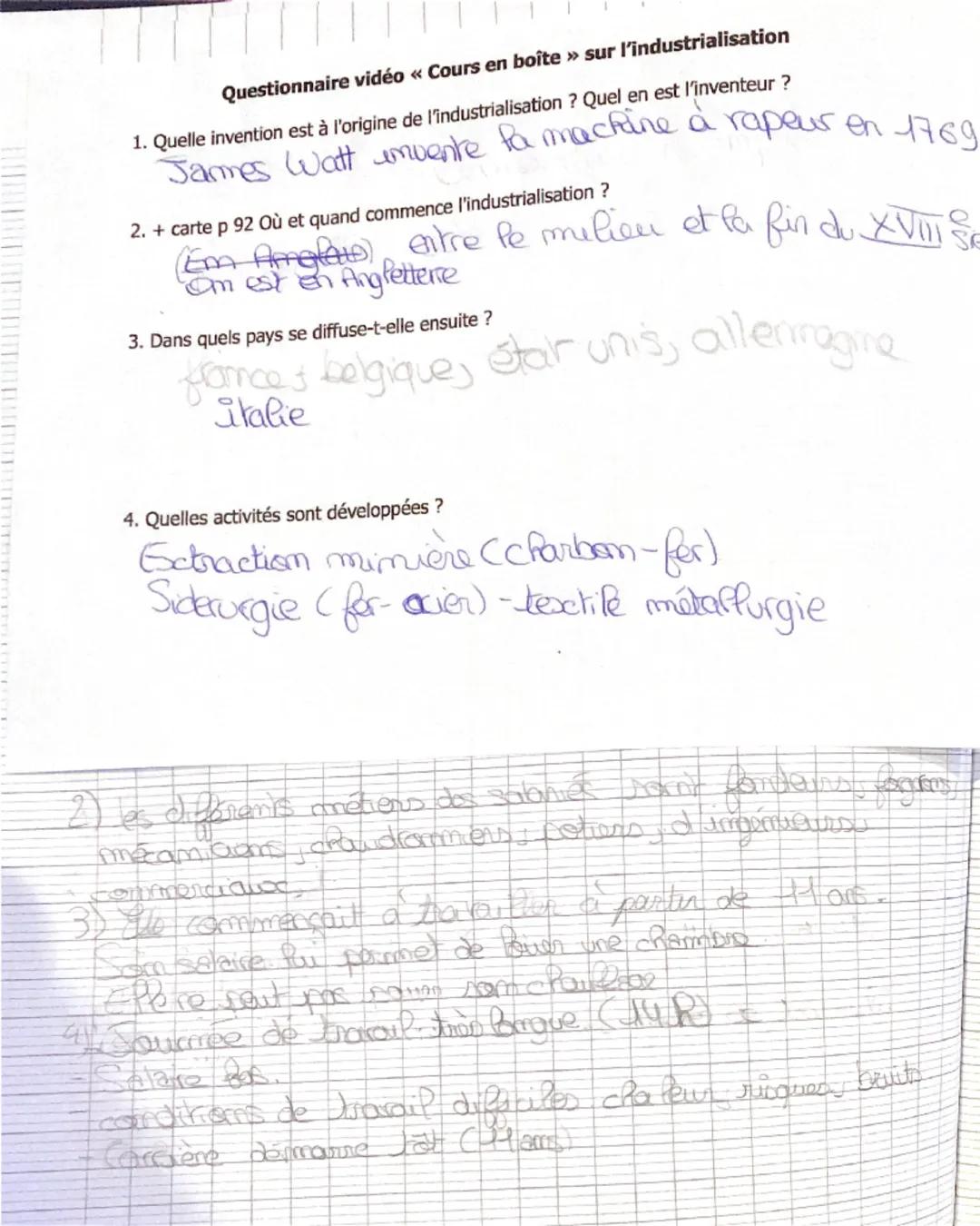# HY. Lundustrialation de l'Ecape au XIX sede

Cominent landsbualisation craierese -t-elle vas broucks de
on Exope an Xixe siendo

I De mouv