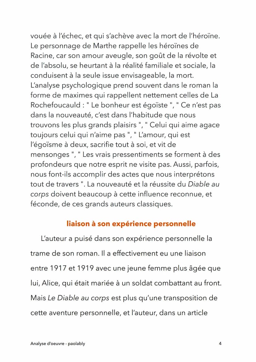 Le diable au corps
Raymond Radiguet
Analyse
Analyse d'oeuvre - paolably
@paolably
knowunity
1 L'oeuvre et l'auteur
Dans Le Diable au corps, 