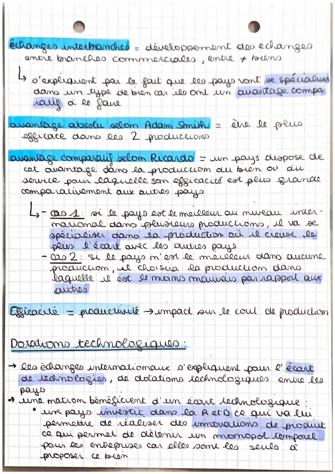 A
SES
Quels sont les fondements du commerce
international et de l'intermalisation
de la production?
I- Comment expliquer le développement du