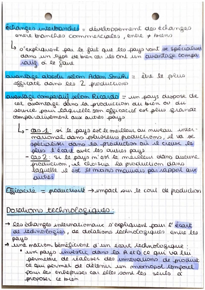 A
SES
Quels sont les fondements du commerce
international et de l'intermalisation
de la production?
I- Comment expliquer le développement du