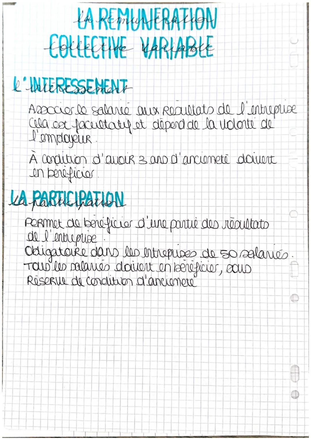 Chapitres
# RHE
## LA REMUNERATION
*   25% pour les & premieres heures suplimentaires
"Yau delà de 35" jusqu'à 43")
*   50% pour les heures 