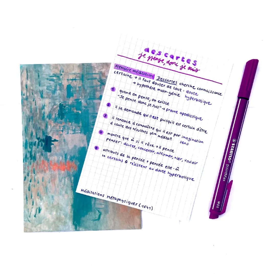 Méditation Métaphysique Descartes pour les Enfants - Résumé et Explication PDF