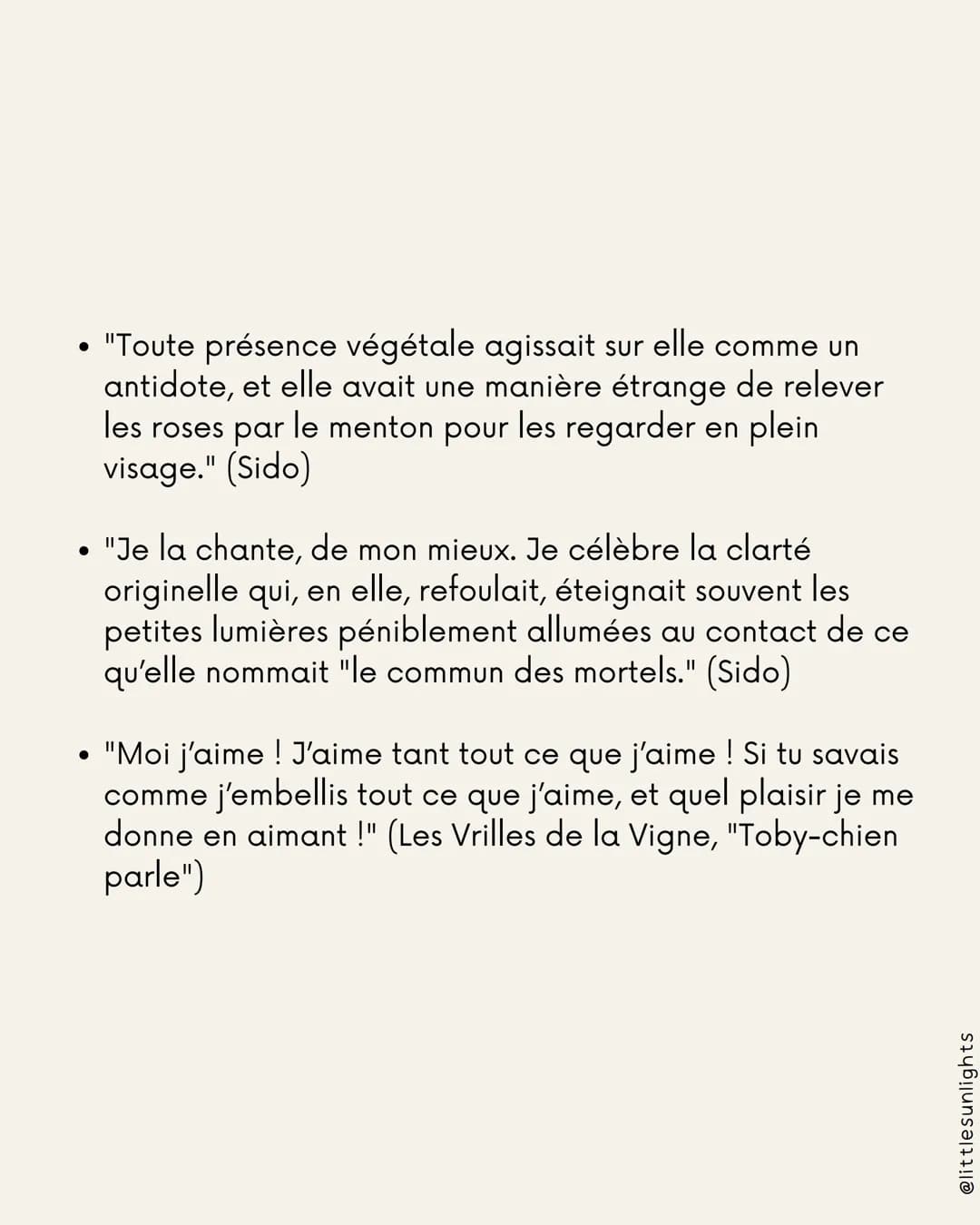 1 Présentation de l'œuvre
2
2
Sido (1930) ou Les Vrilles de la Vigne (1908)
2 ouvrages indépendants
Écrit par Colette
Sido : Roman autobiogr
