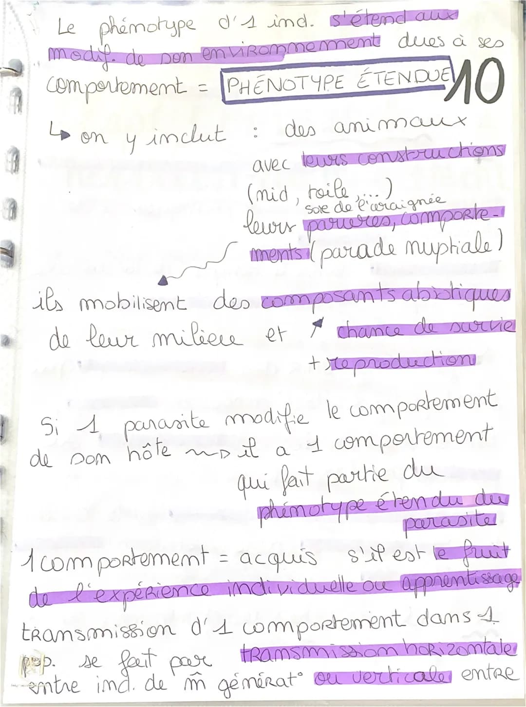 9
Chap 5: D'autres
"mécanismes contribuent
• a la diversité du vivant
Diversification phénotypique des ê-vivants
due aussi à des association
