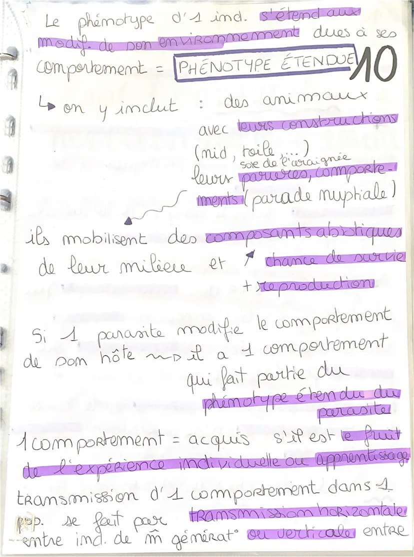 9
Chap 5: D'autres
"mécanismes contribuent
• a la diversité du vivant
Diversification phénotypique des ê-vivants
due aussi à des association