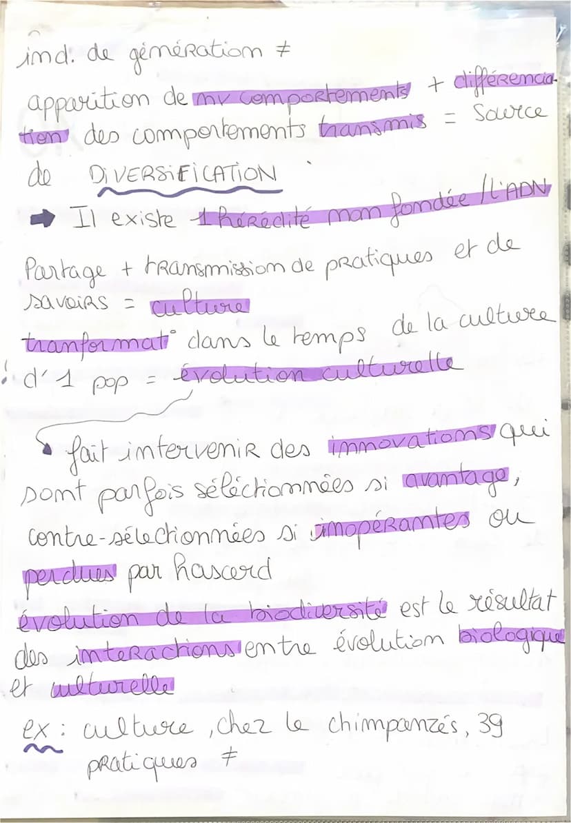 9
Chap 5: D'autres
"mécanismes contribuent
• a la diversité du vivant
Diversification phénotypique des ê-vivants
due aussi à des association