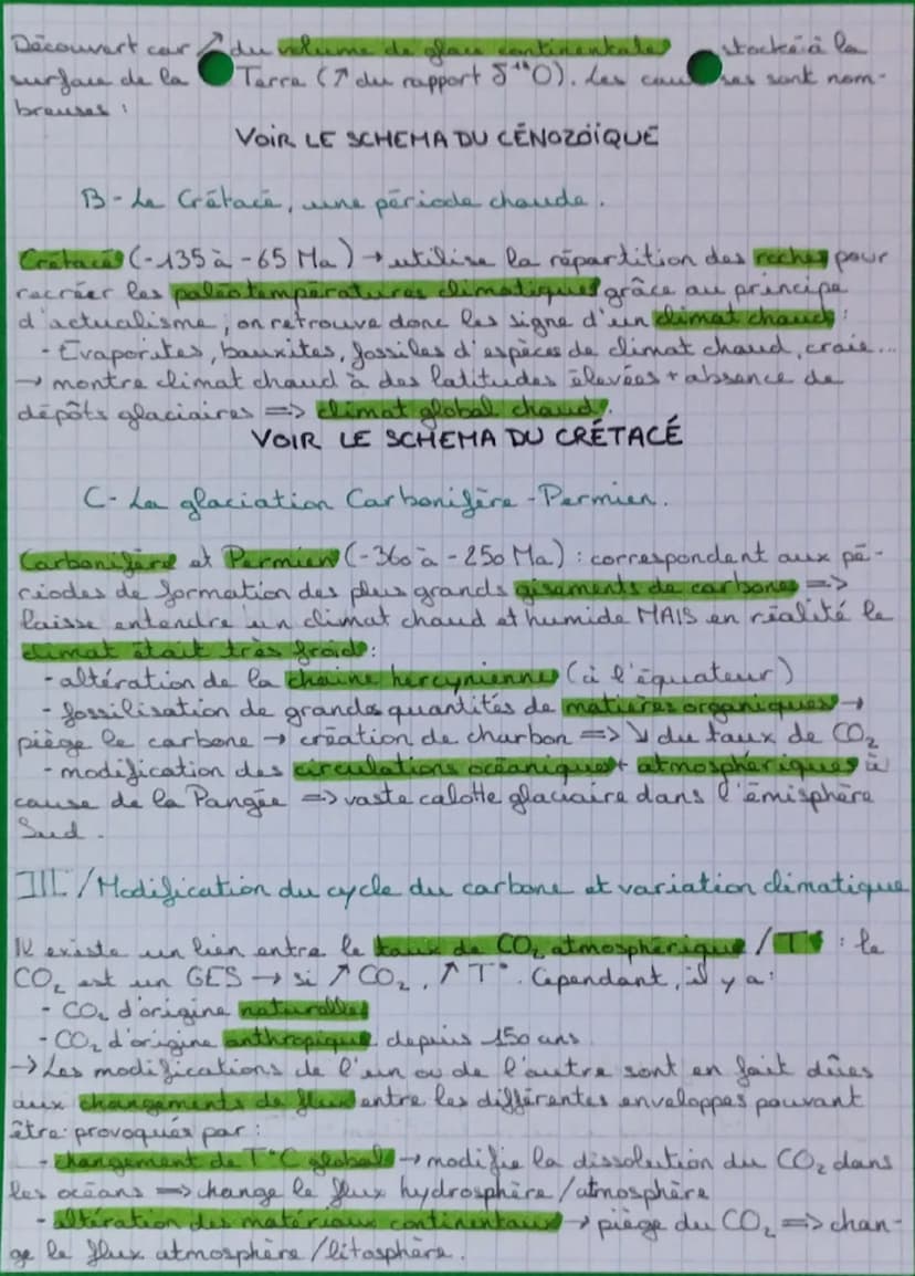 --- OCR Start ---
SVT
RECONSTITUER ET COMPRENDRE LES VARIATIONS
CLIMATIQUES PASSÉES
I/Les variations climatique pendant le Quaternaire.
A-La