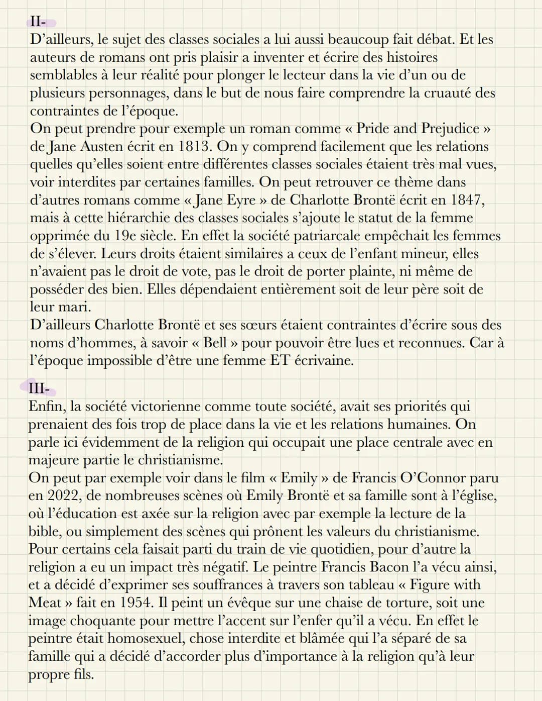 Comment et pourquoi la société Victorienne a-t-elle été
critiquée à travers l'art et la littérature anglophone?
INTRO
La société victorienne