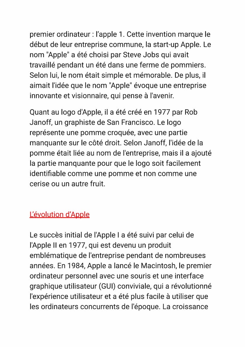 Introduction :
Apple est une entreprise multinationale
américaine spécialisée dans la conception, la
fabrication et la commercialisation de 
