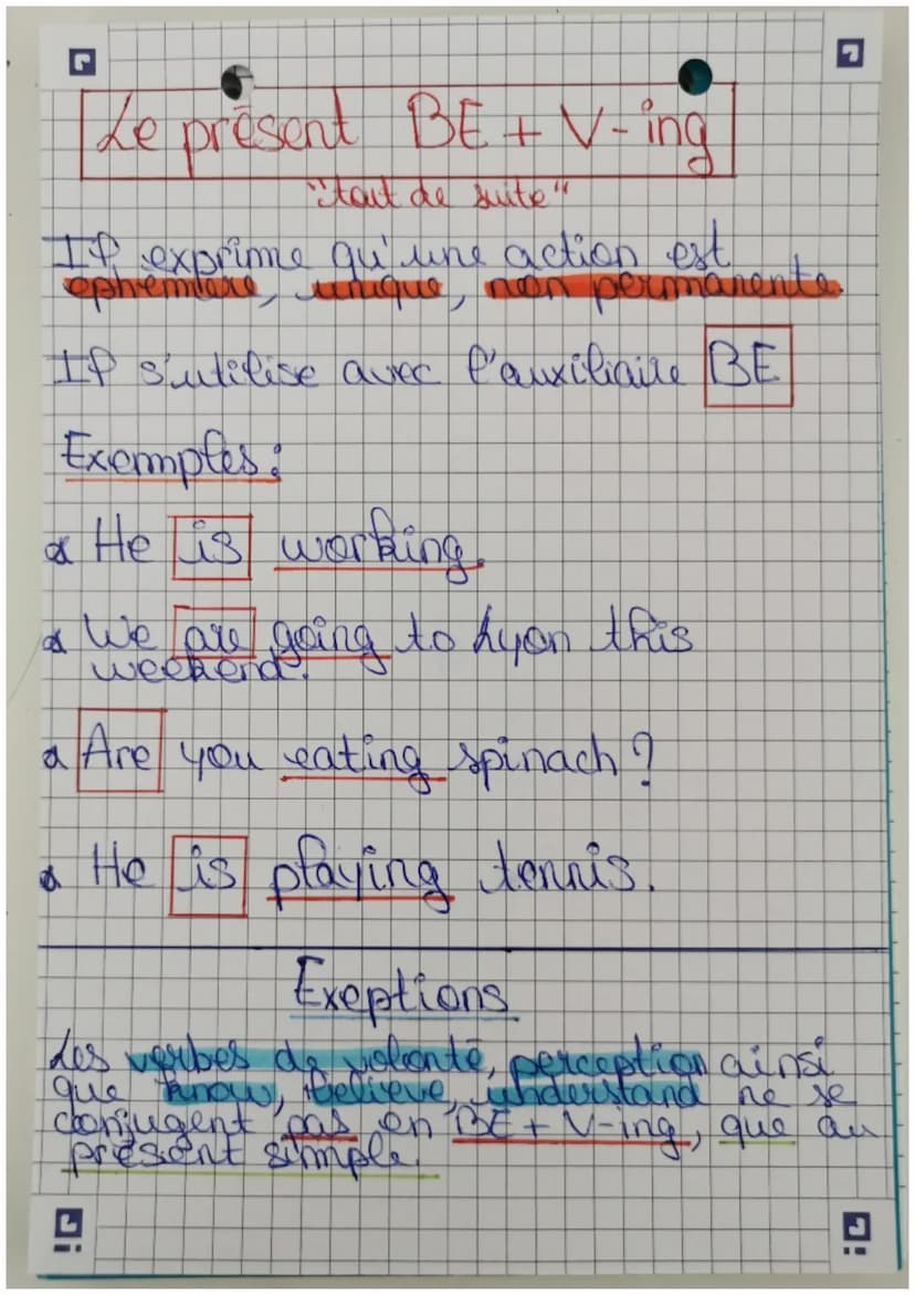 Anglais
les deux présents *
de present simple
If apporte une information stable,
Rabittielle, permanente.
If s'utilise avec l'auxiliaire Dot