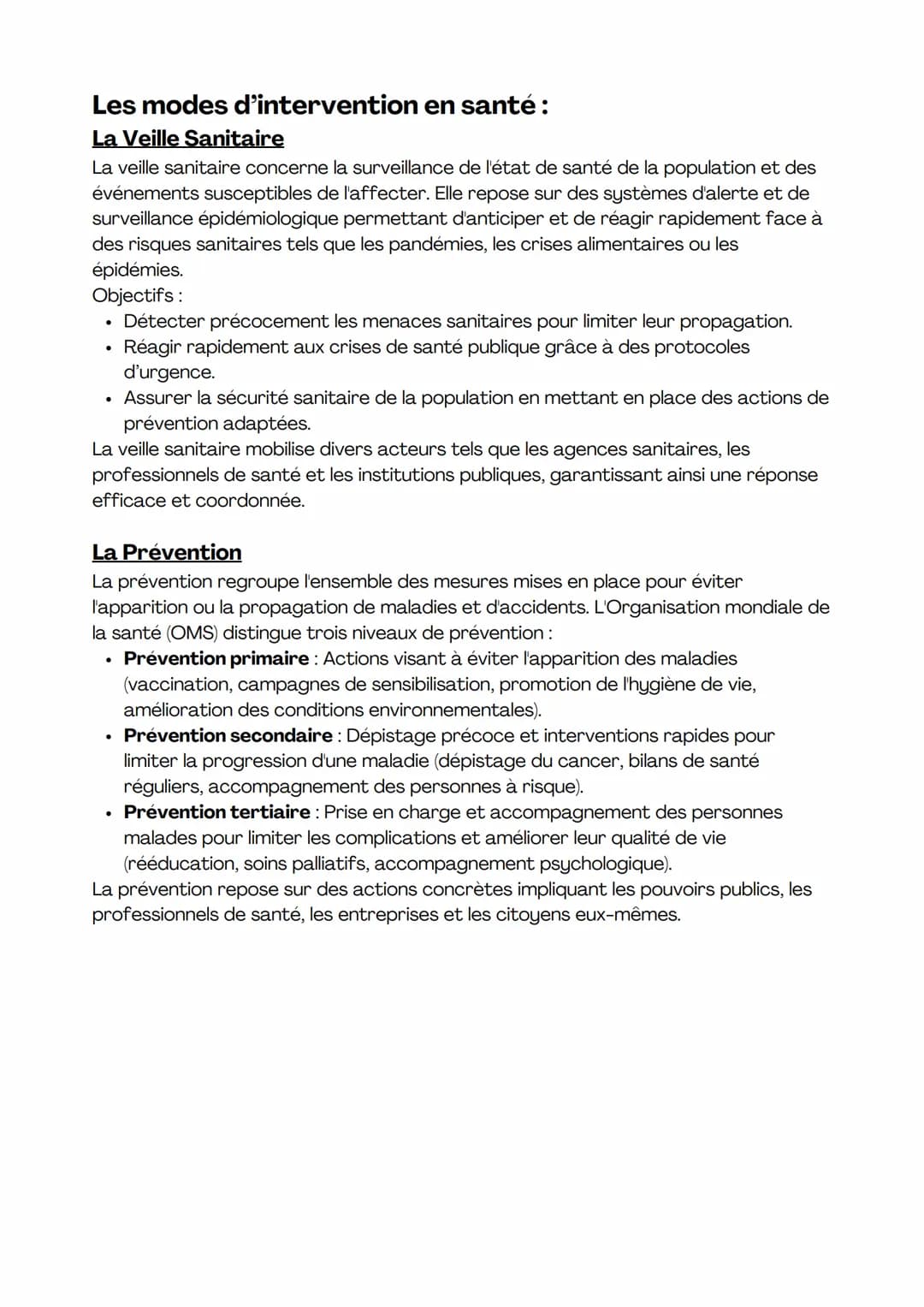 # Les modes d'intervention
sanitaires & sociaux

Les modes d'intervention en santé et en action sociale jouent
un rôle essentiel dans la pré