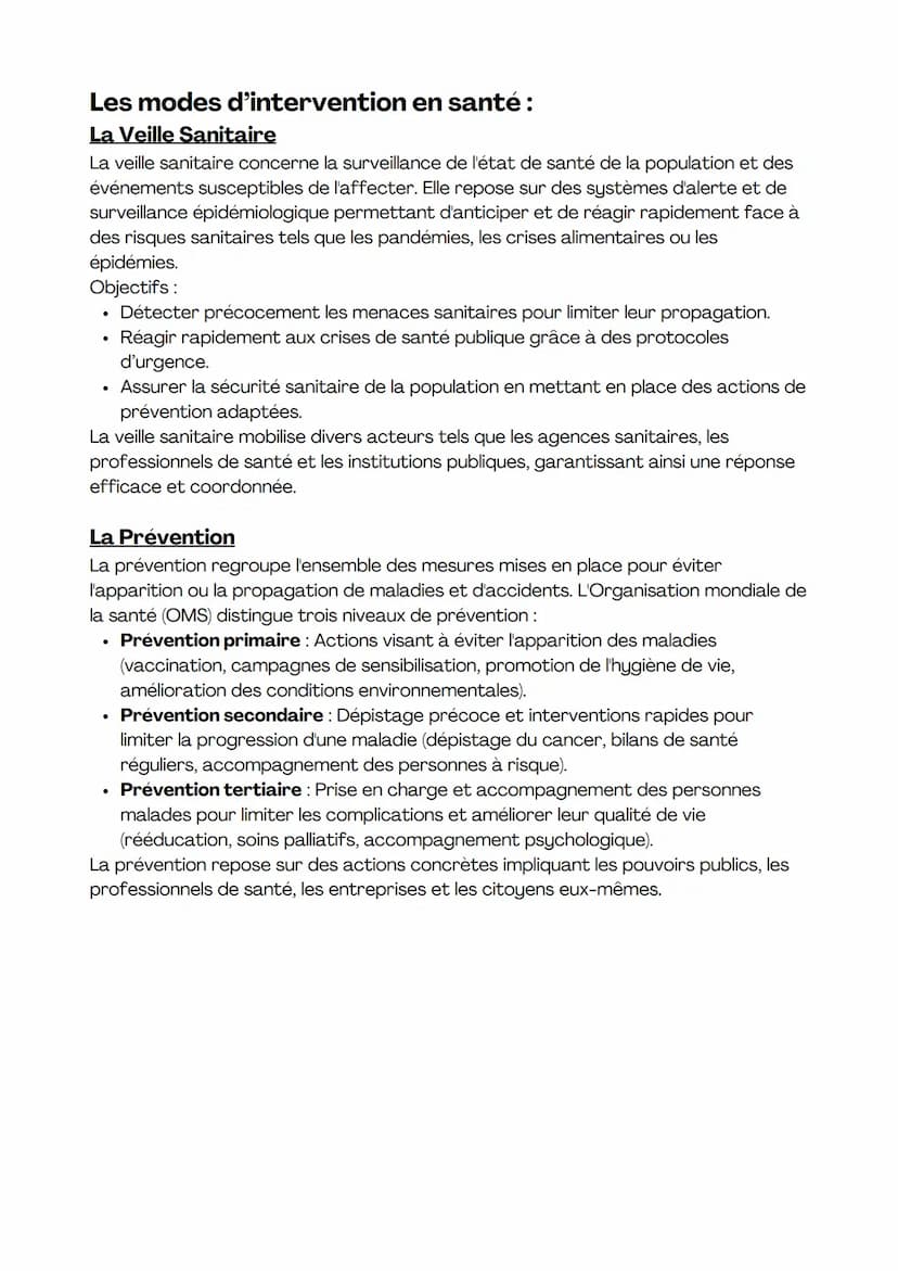 # Les modes d'intervention
sanitaires & sociaux

Les modes d'intervention en santé et en action sociale jouent
un rôle essentiel dans la pré