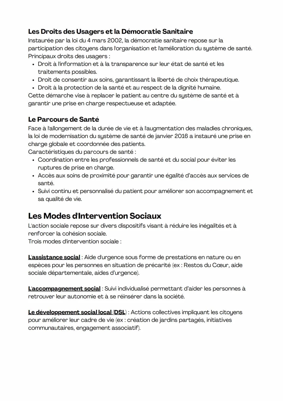 # Les modes d'intervention
sanitaires & sociaux

Les modes d'intervention en santé et en action sociale jouent
un rôle essentiel dans la pré