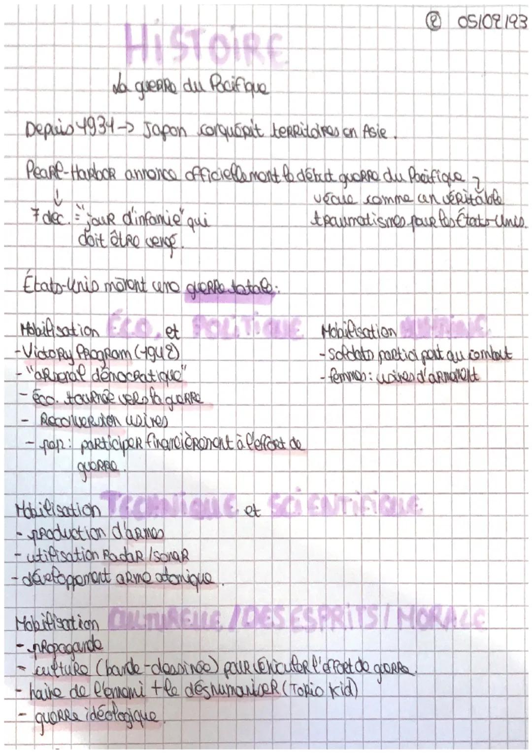 # HISTOIRE

@ 05102193
la and querre Mondiale
- Axe: Alliance militaire, composée de l'Allemagie Nazie,
Italie faschiste et Japon.

- Grande